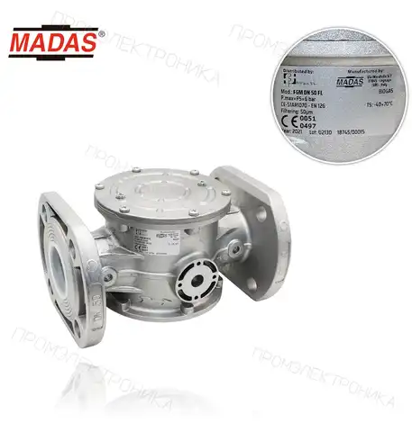 FGM FL H50 , фильтрующий 50µm, P.max: 6bar, фланцевый DN50, с отвод давление G1/8" фильтр FF500000-H50