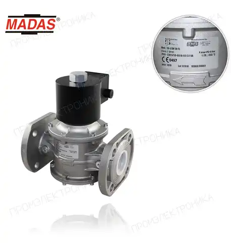 EV-6 автоматическая, N.C., P.max 6bar, фланцевая DN50 230Vac 50-60Hz EV500000-608