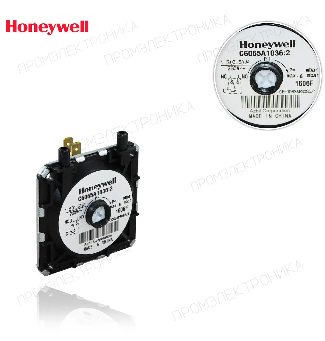 C 6065 A 1036 B максимальное давление: 6mbar шкала 10-40mm