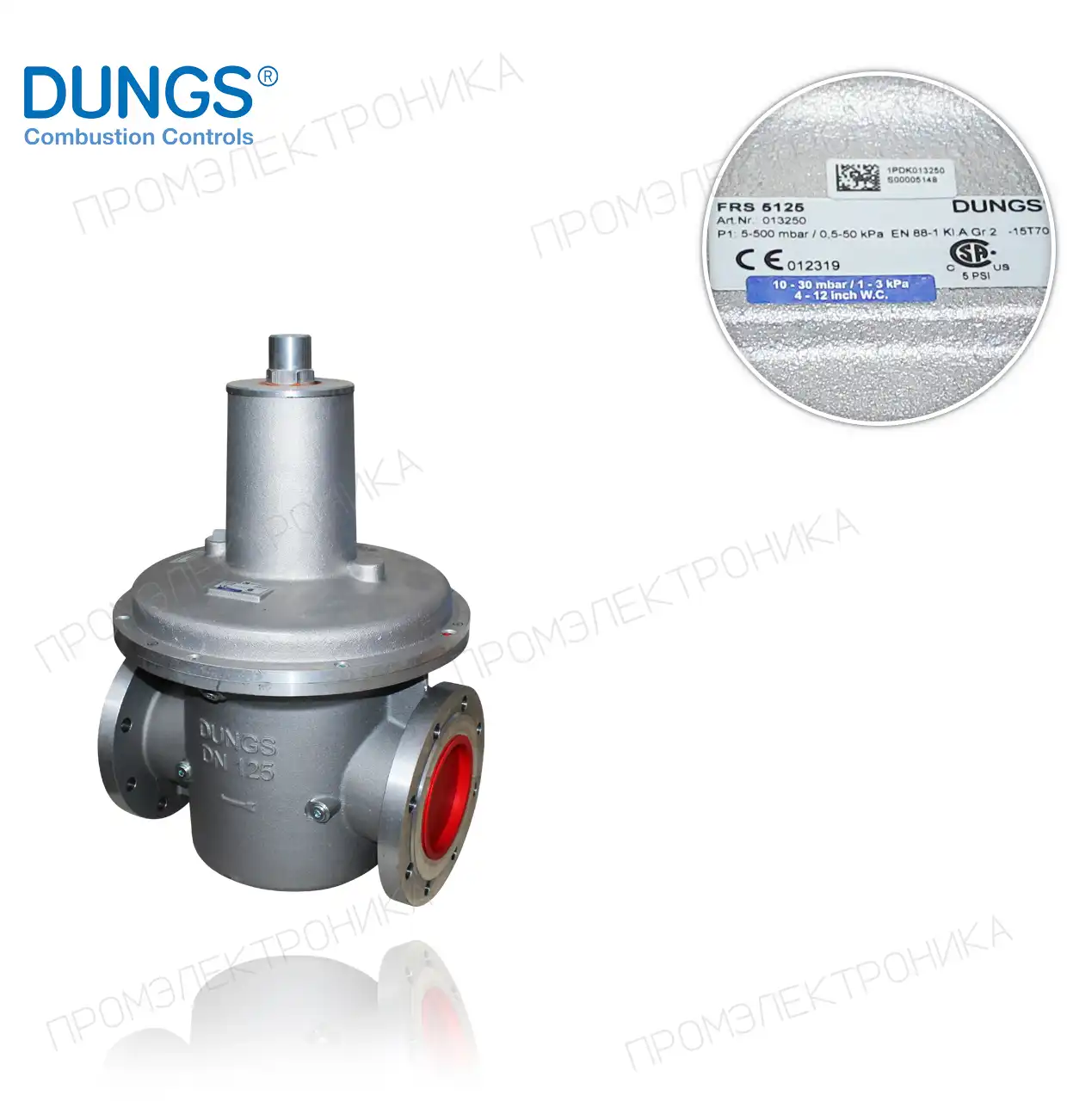 FRS 5125 DN125 максимум 500mbar