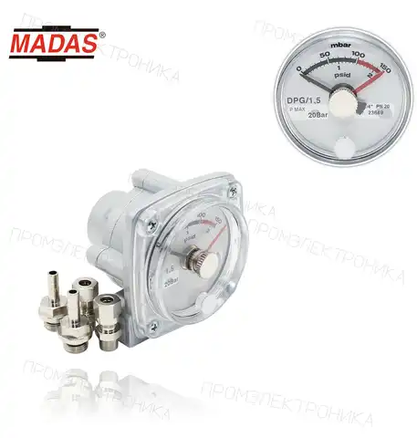 манометр DIF. обратный RP 1/8" 0-150mbar.