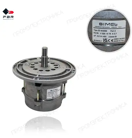 ZD6-2069-F1-2P 75W 220V-60Hz 0.7A-3.5uF 158726