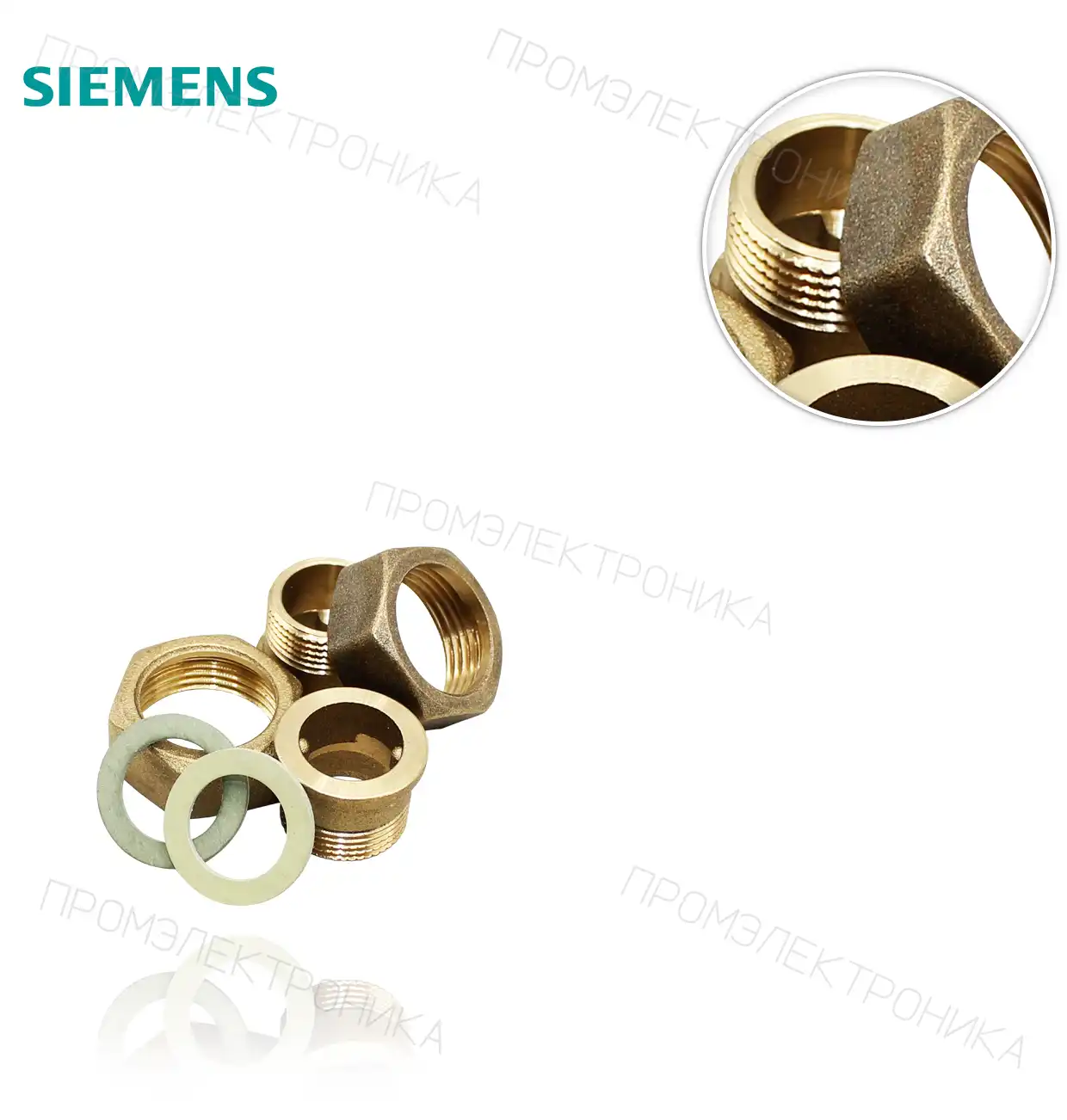 DE 2 штуцеры 1" H x 3/4" M 2R134