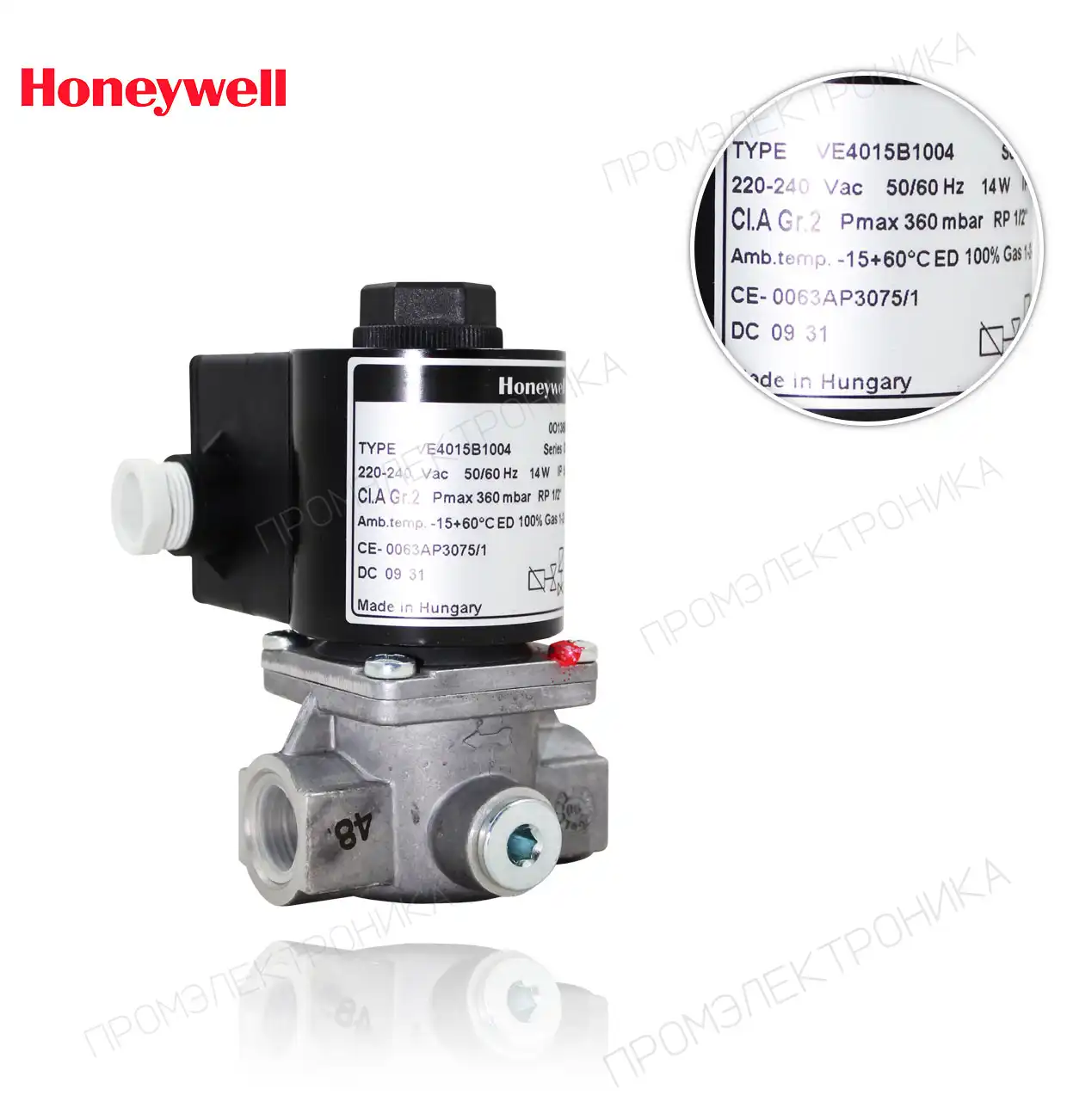 VE 4015 B 1004 R1/2" 360mbar 220V