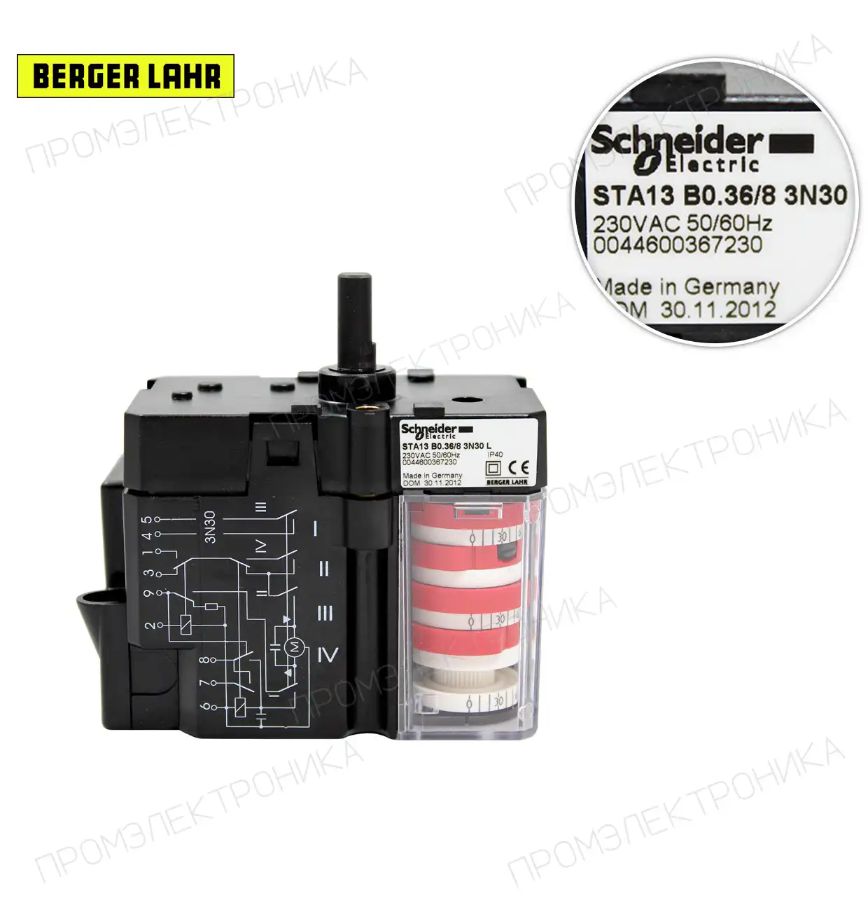 STA 13 B0 36/8 3N30L 230V 50/60Hz
