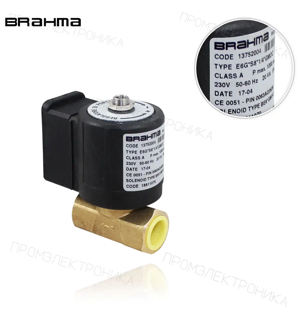 E6G*S8 R1/4" B/BE6*GMOC