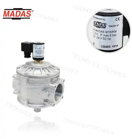 M16/RM ручной возврат, N.C., P.max 6bar. резьбовая Rp 2", 24VAC 50hz CM07C0000-003