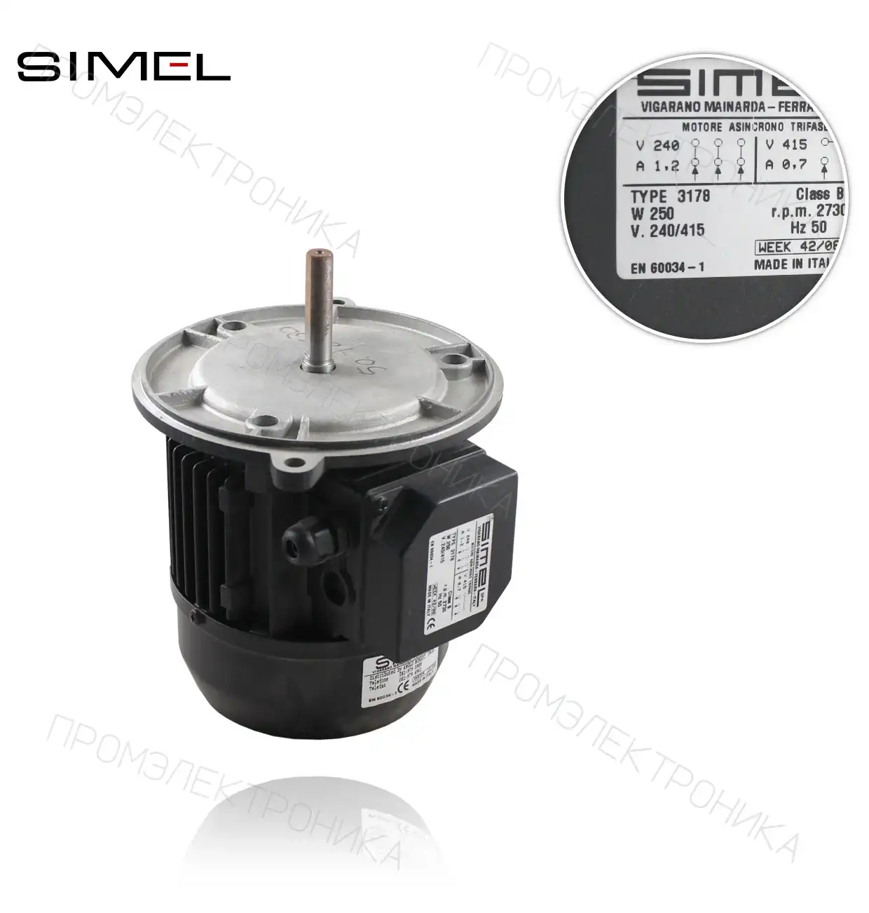 MOT-3178 3ph/2 полюса V. 240/415/50