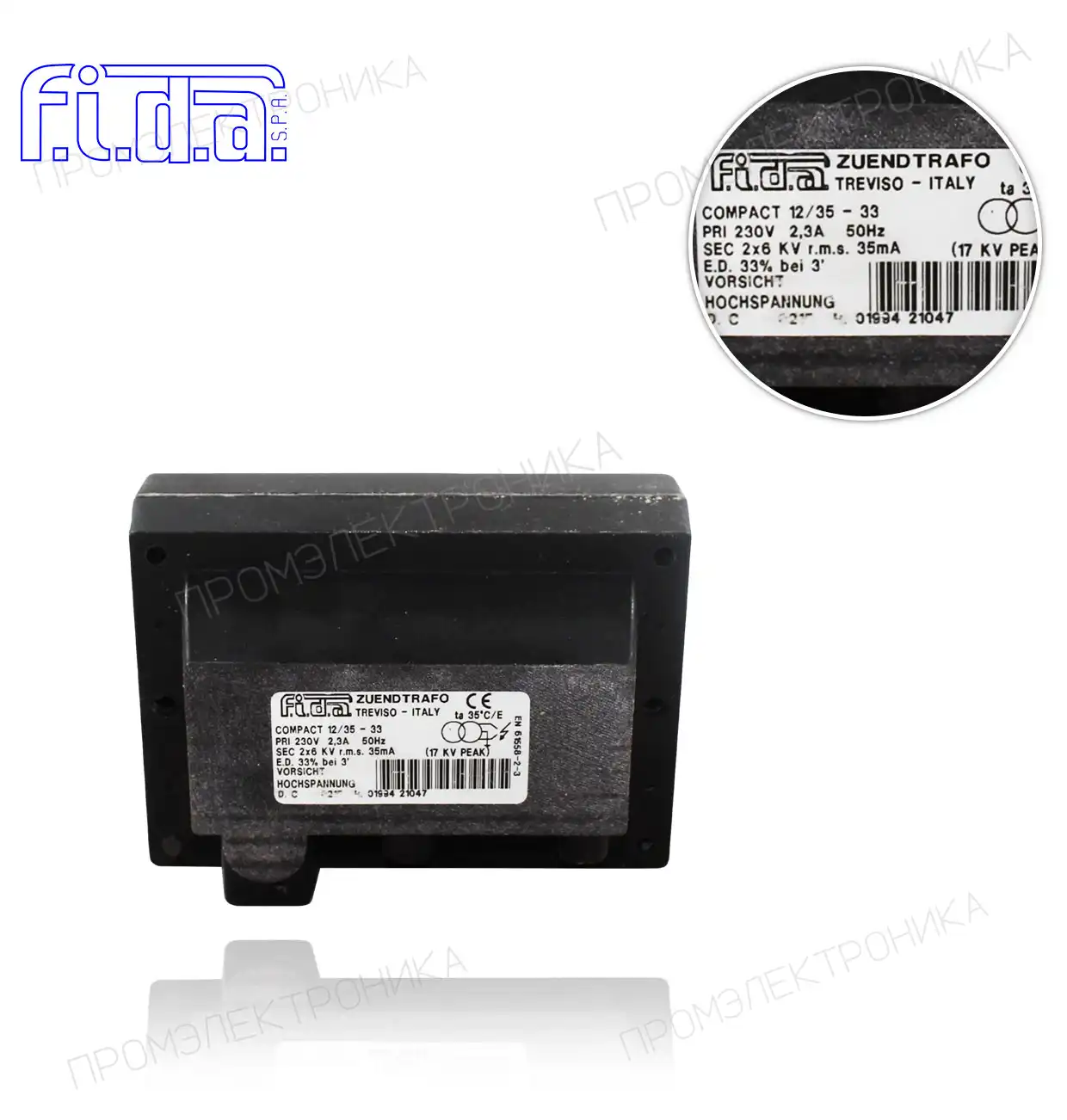 12/35*COMPACT SP4I 12/35 33% 230V 2x6000 35 MA.
