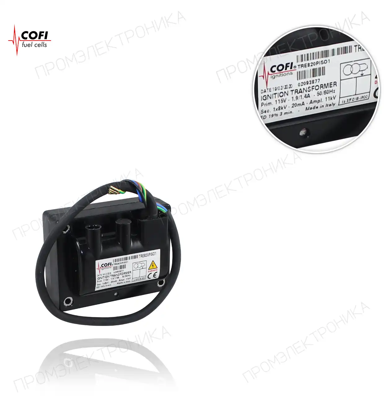 TRE 820 напольный 1 115V 50/60Hz 1,9/1,4A 1x8kV 20mA 19% C440 VIR