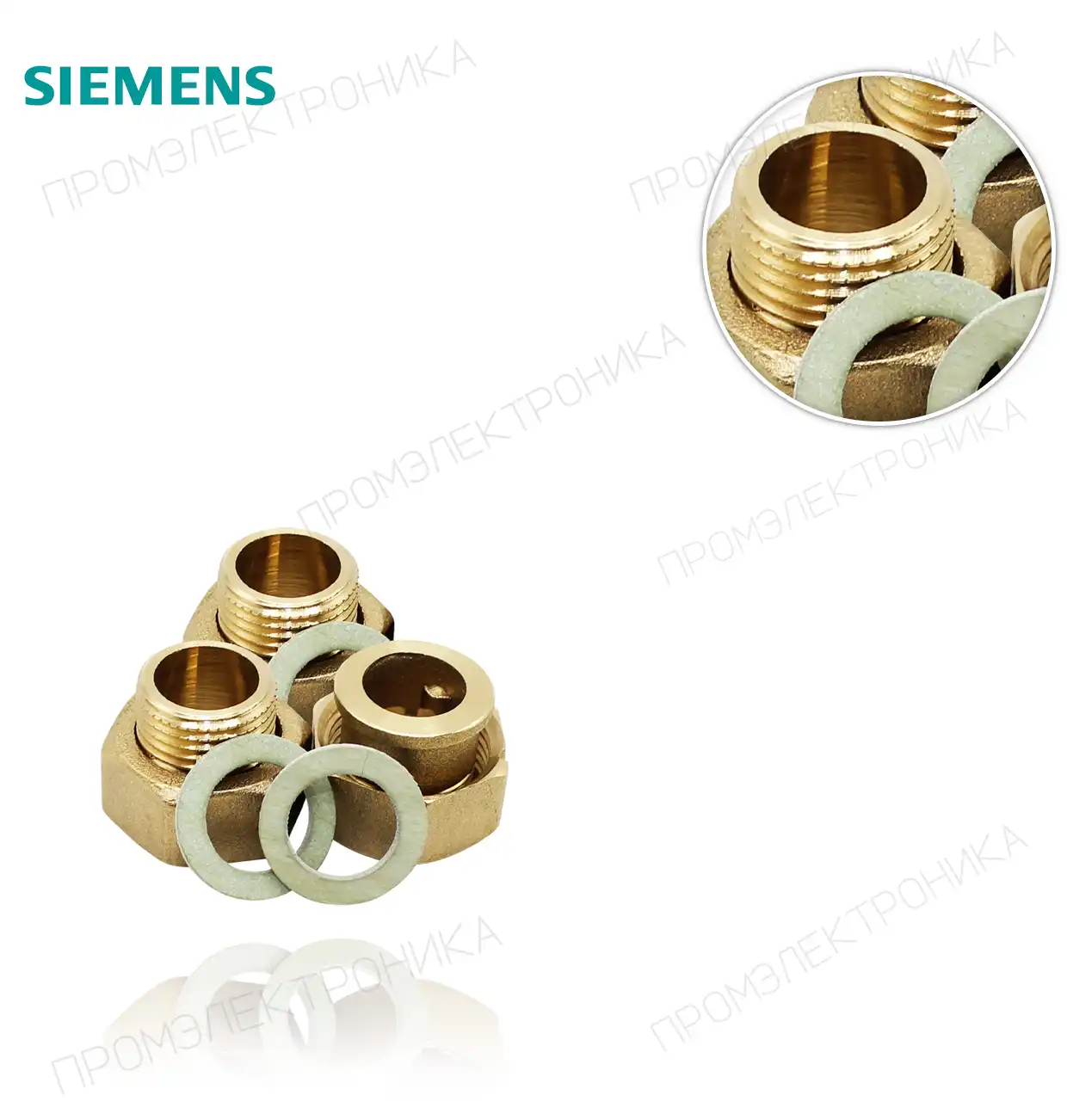 DE 3 штуцеры с прокладка 3/4" H x 1/2" M 3R3412