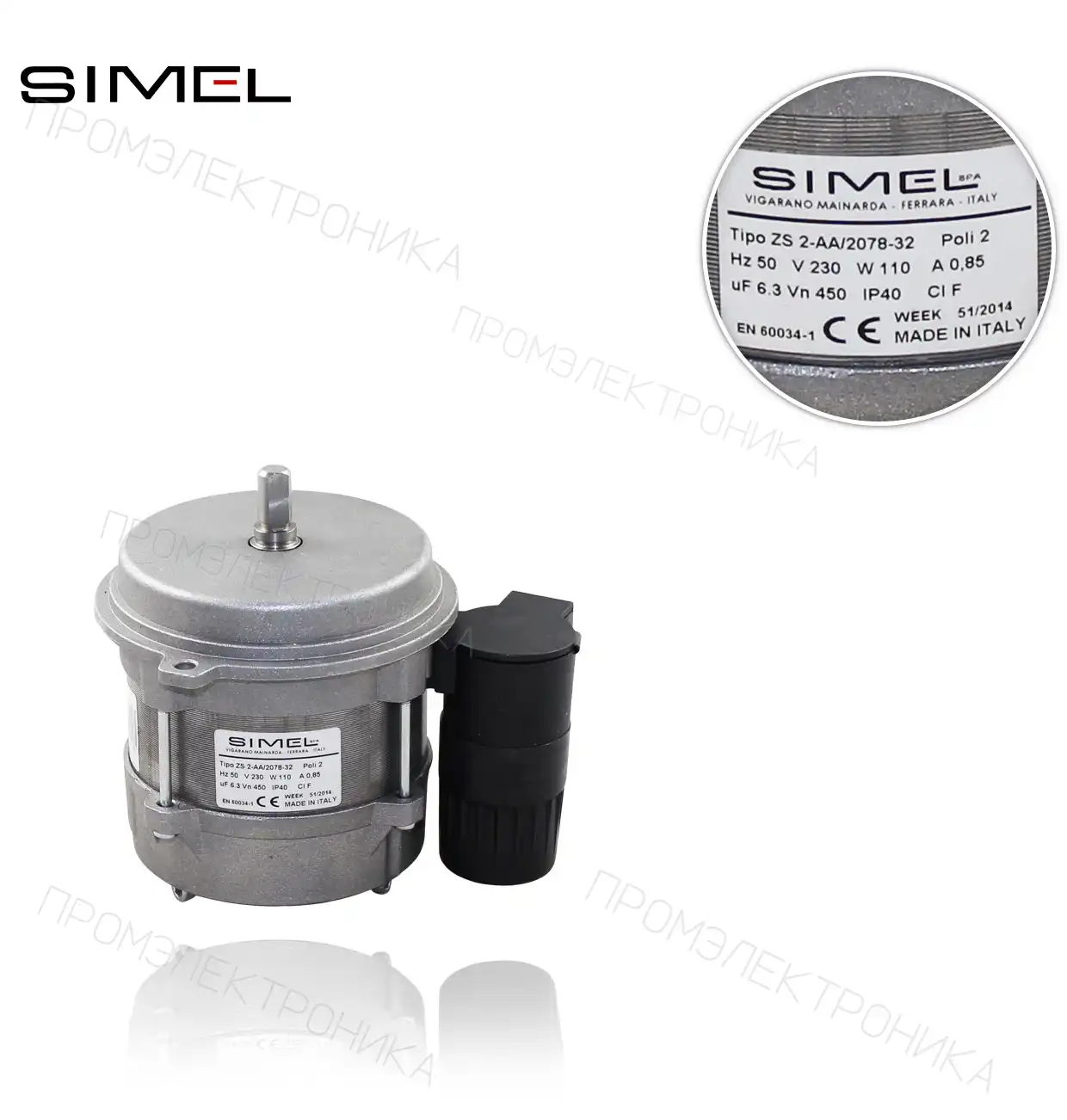 MOT-2078 ZS-2AA/2078-32 0,1Kw. 230V D10