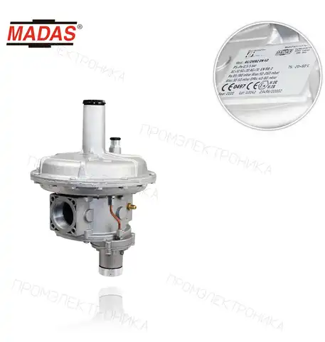 RG/2MBZ Rp 1"1/2 резьбовой P1max: 0,5-5 Bar P2: 85-180mbar Max: 90-260mbar Min: 30-50mbar VES Dif:40-80mbar с VIS DE максимальная, с VIS DE минимальная Y VALV. сбросной