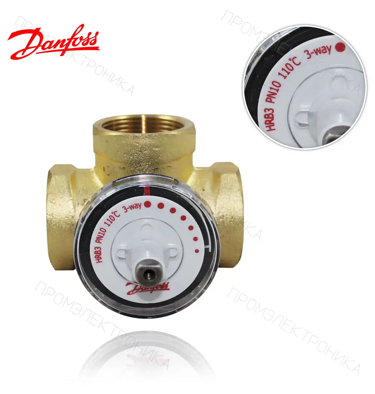 HRB 3 PN10 DN32 Kvs16 бронзовый DZR Rp1.1/4" внутренний резьба 3-ходовой