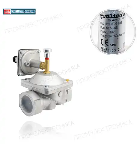 MB50/6B 2" P.max: 6bar P.reg: 80-550mbar 019.0026.001