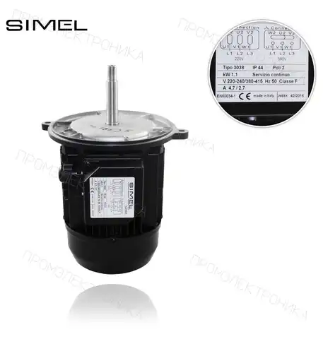 MOT-3038 /3038 220-240/380-415V/50Hz. IP44 1.1KW