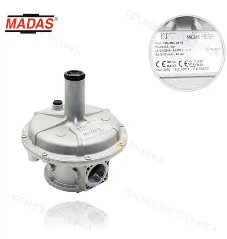FRG/2MC DN40 P1:0.5-1bar. Rp1"1/2 резьба P2:13-23mbar. фильтр