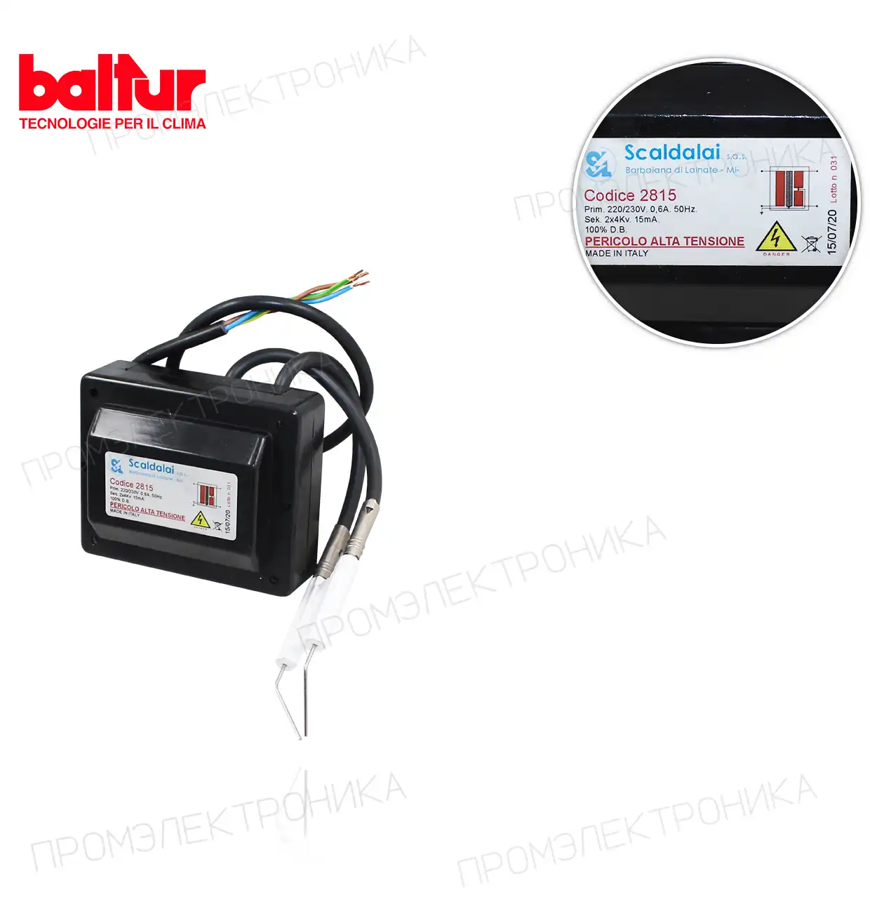 RE 8KV 20MA 230V/50Hz. 50034
