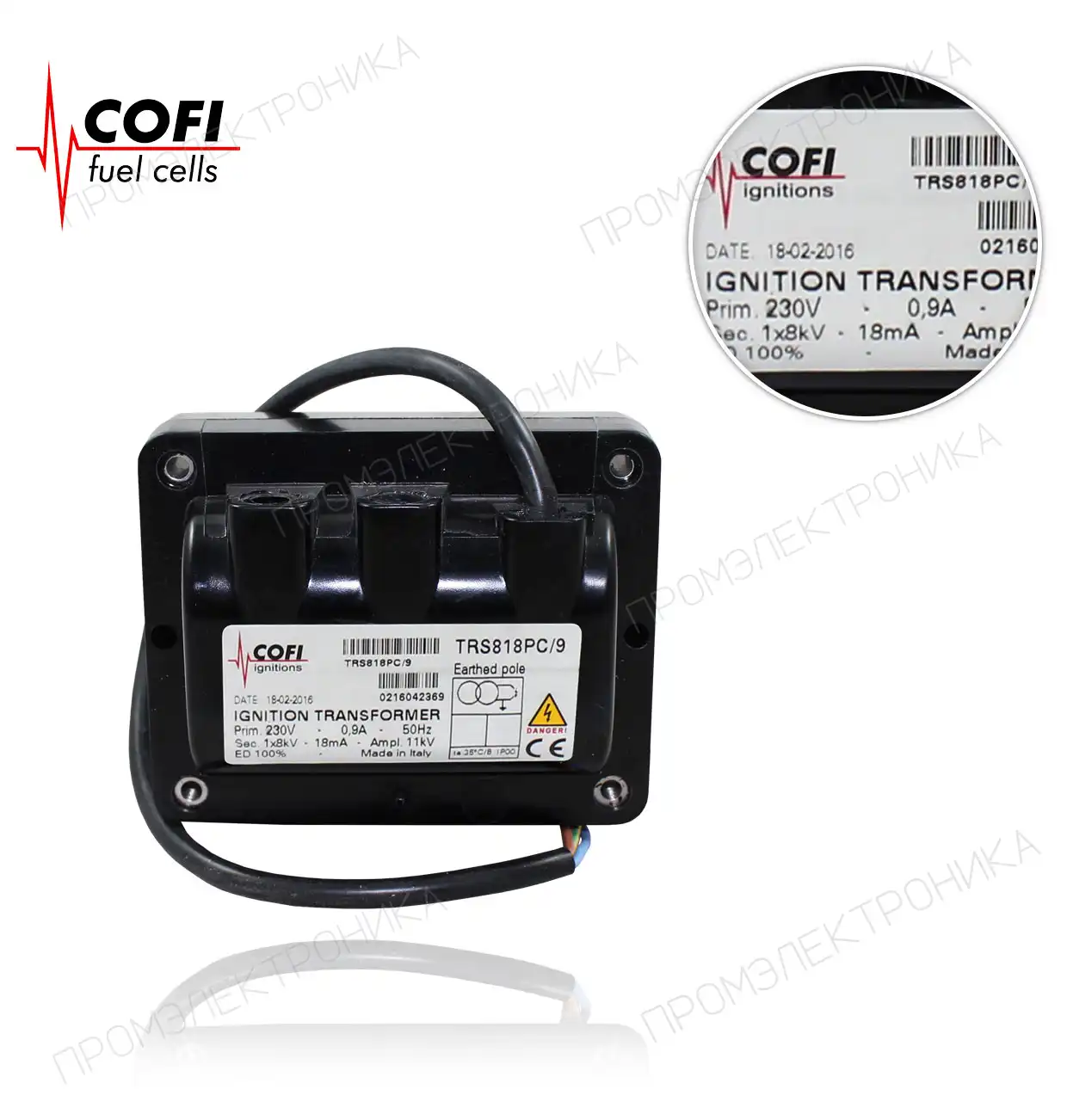 TRS 818PC/9 *A* E* 100% 1x8KV 18mA