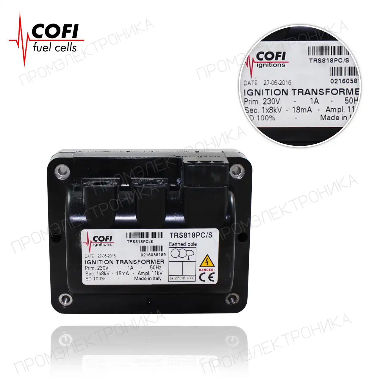 TRS 818PC/S 100% 230V/50Hz 0.9 1x8KV 18mA S быстрый VIEW
