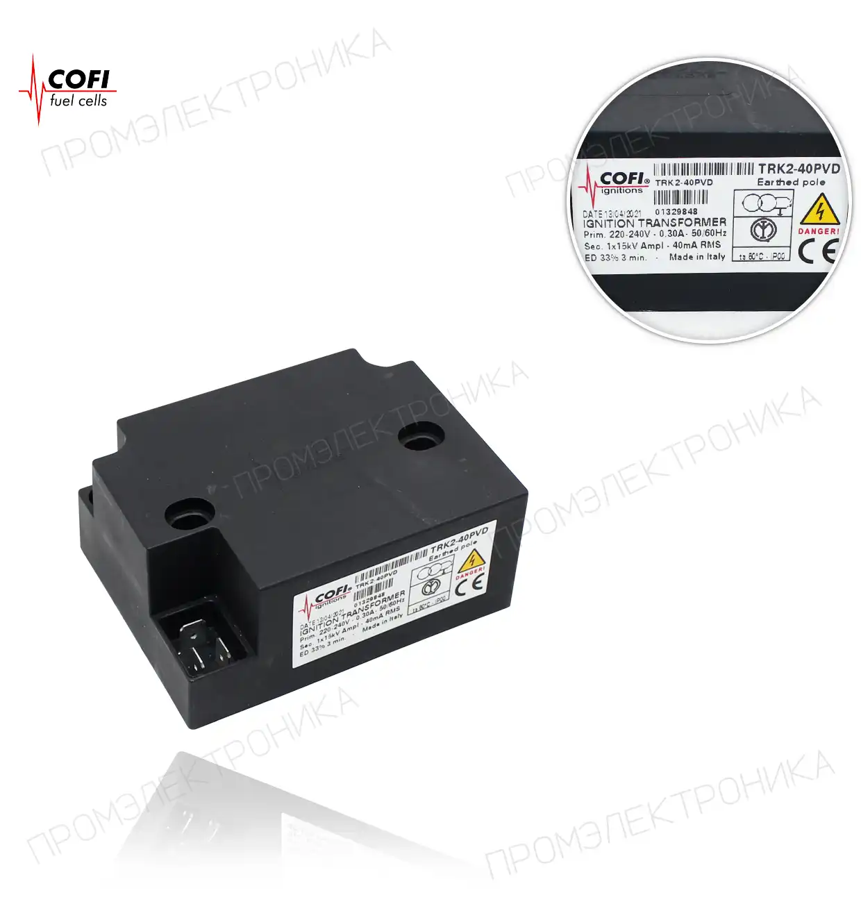 TRK2-40PVD 33% 1x15kV 40mA 220-240V/50-60Hz
