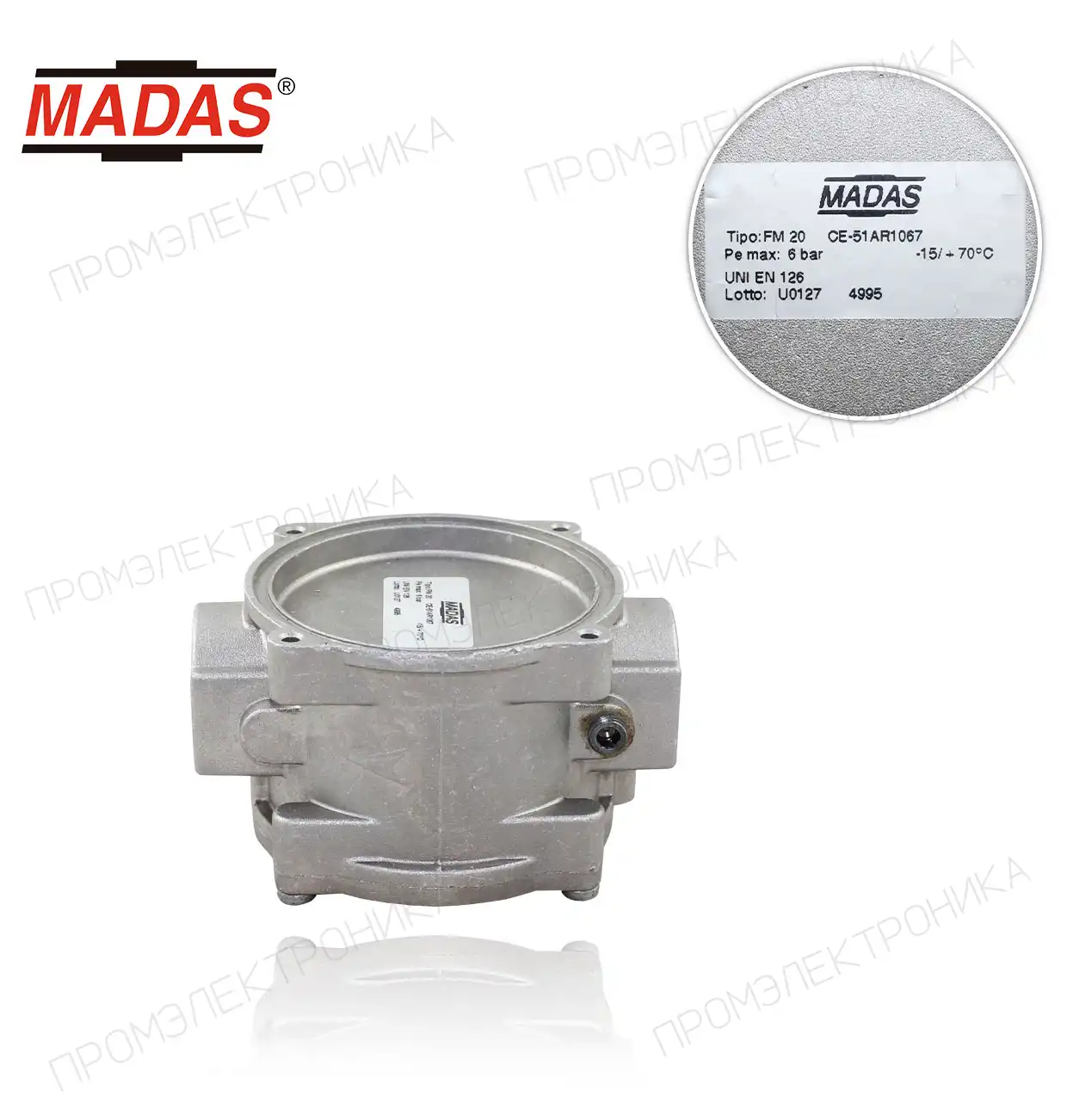 FM DN20 3/4" 50u 6bar резьбовой