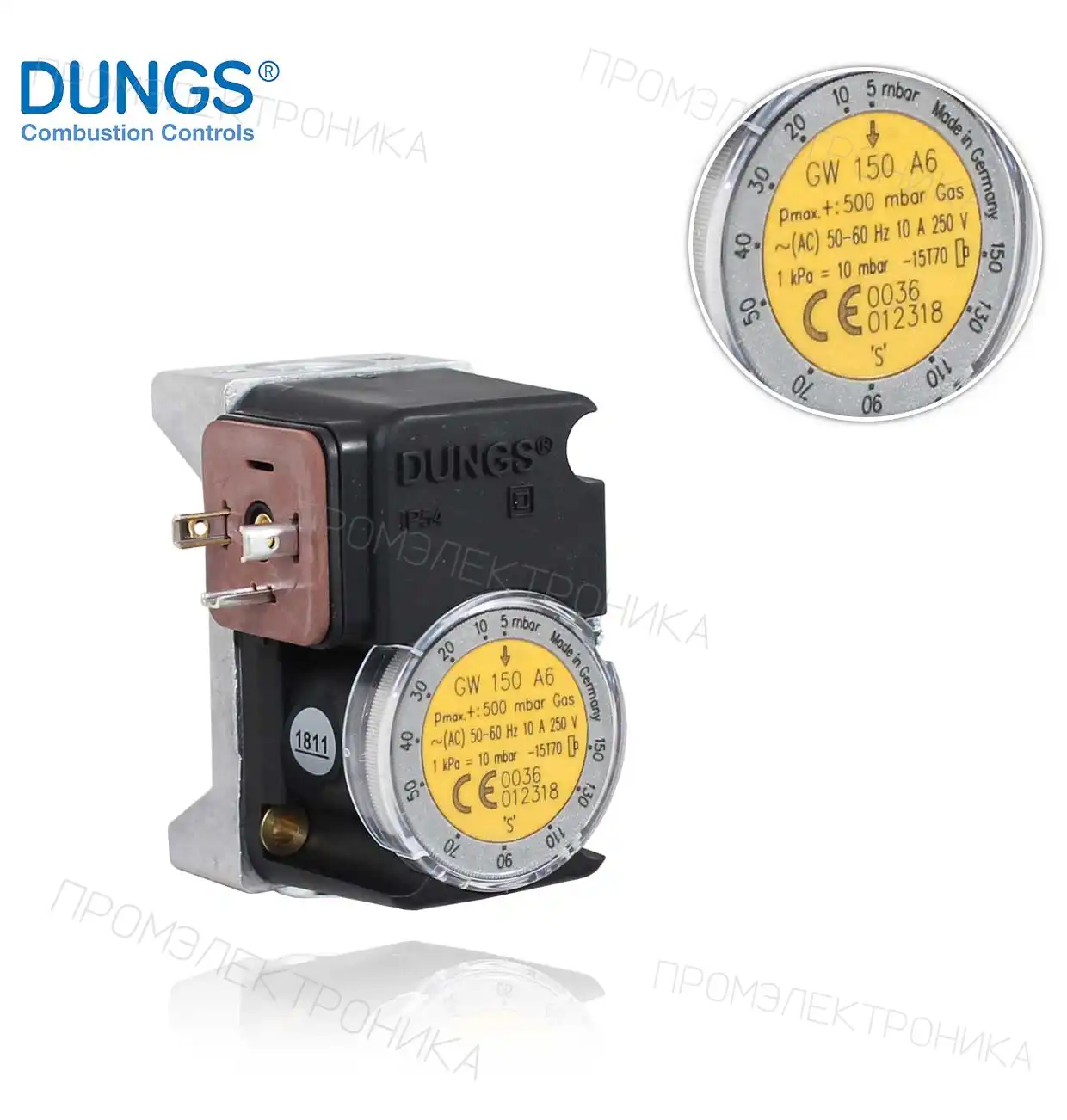229961 GW 150 A6 5÷150mbar. для реле давления двойной реле давления