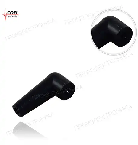BLACK SILICON 90º колпачок для 4mm клемма