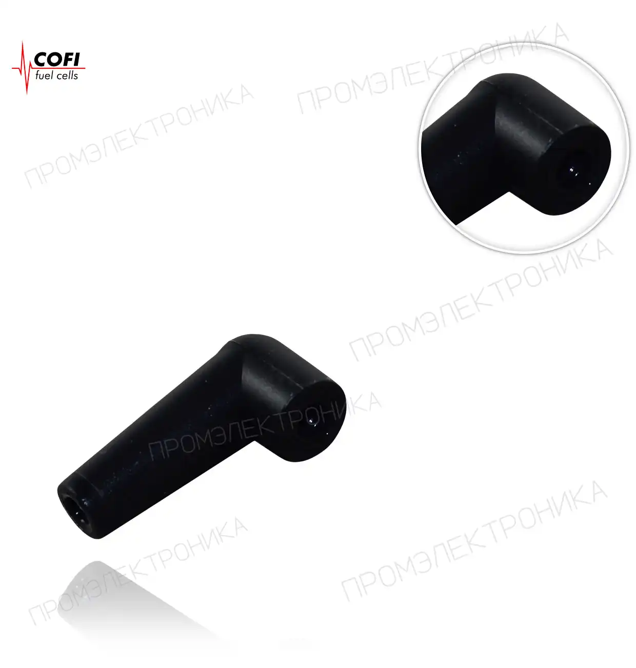 BLACK SILICON 90º колпачок для 4mm клемма