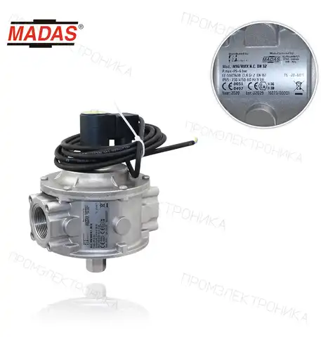 M16/RMX N.C. P.max: 6bar. резьбовая Rp: 1"1/4 230Vac 50-60Hz, II3G, подходит зона 2 ATEX, ручной возврат