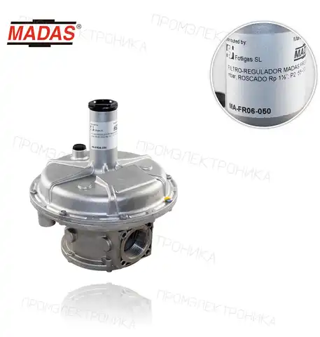 FRG/2M P1:500mbar . резьбовой Rp1.1/2" P2:55-100mbar. FR06-050